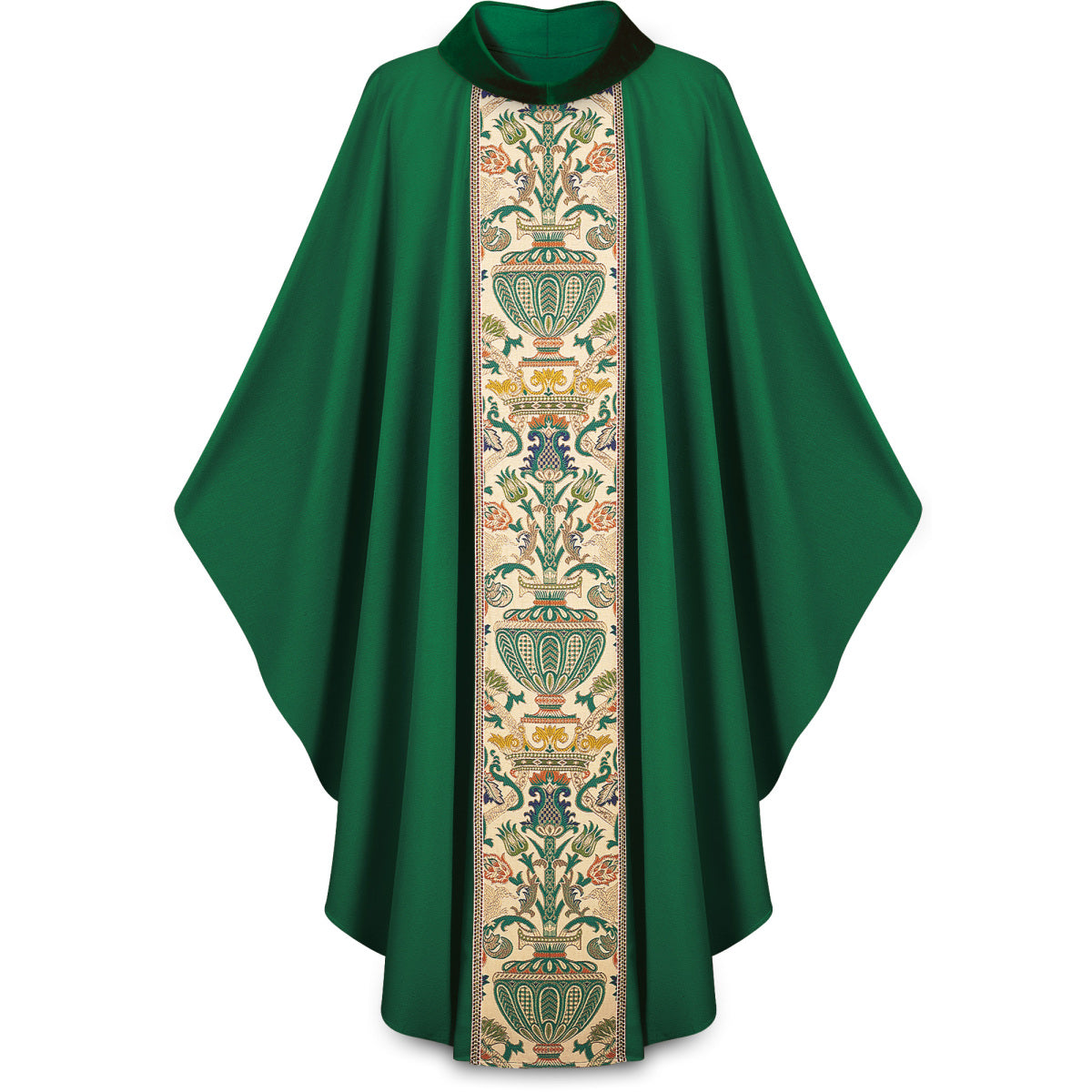 #2749 Regina Coronation Gothic Celebrants Chasuble | Velvet Roll Collar | Poly/Viscose | All Colors