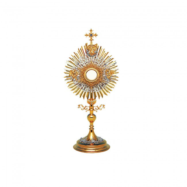 #10-413 Trinity Monstrance | 24K Gold & Silver-Plated