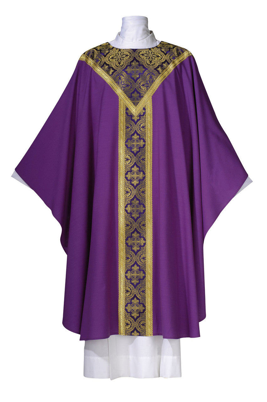 Saxony Collection Featherweight Chasuble | Plain Collar | Multiple Fabrics | All Colors