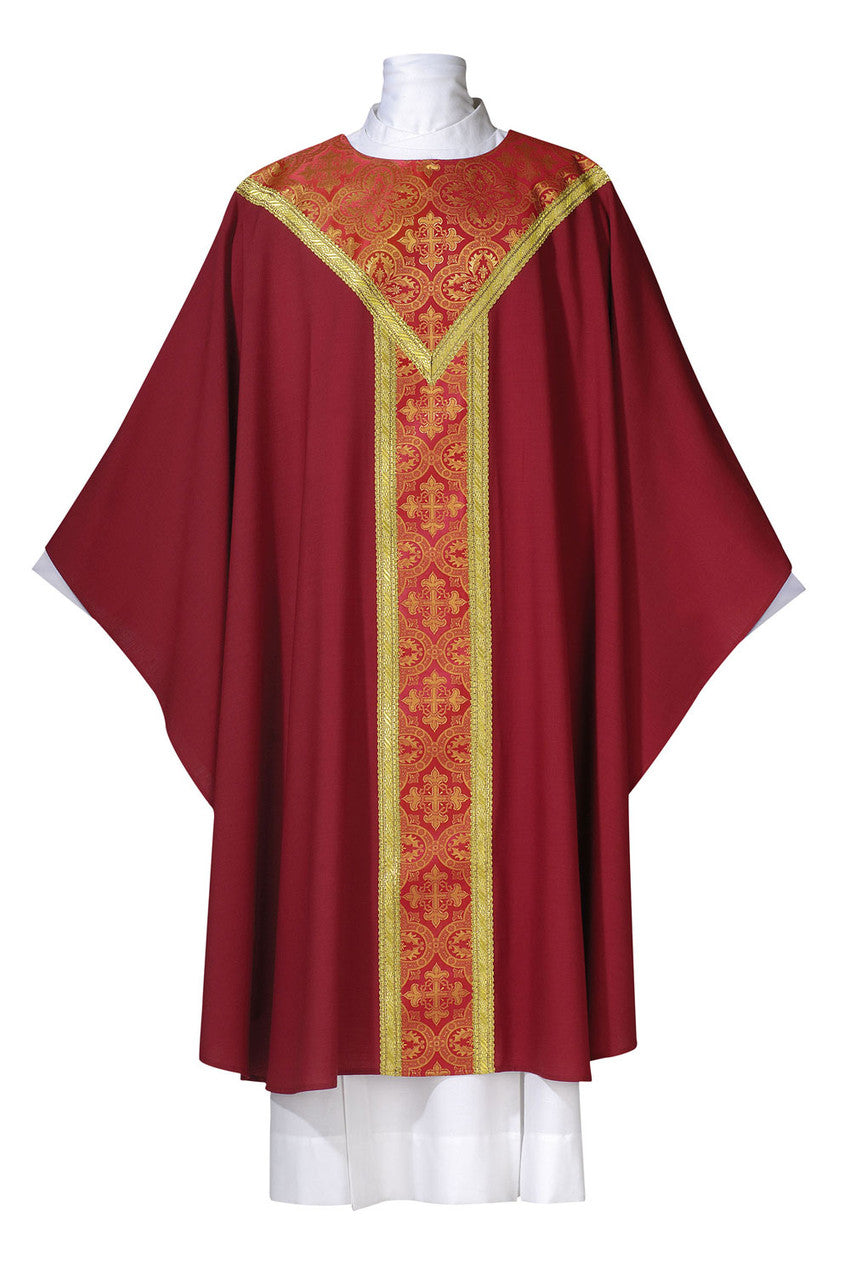 Saxony Collection Featherweight Chasuble | Plain Collar | Multiple Fabrics | All Colors