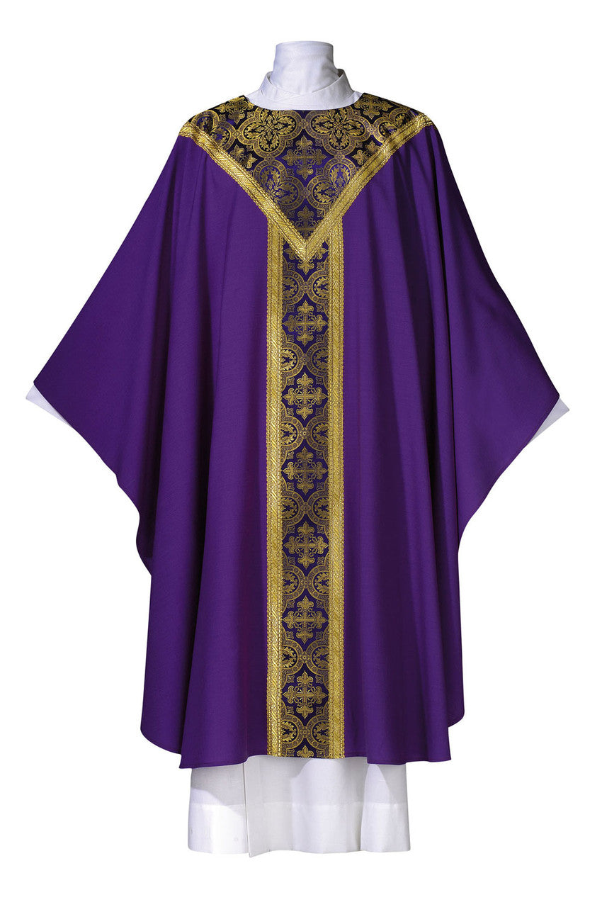 Saxony Collection Featherweight Chasuble | Plain Collar | Multiple Fabrics | All Colors