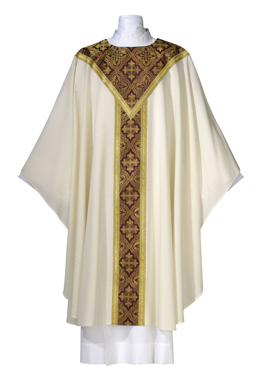 Saxony Collection Featherweight Chasuble | Plain Collar | Multiple Fabrics | All Colors