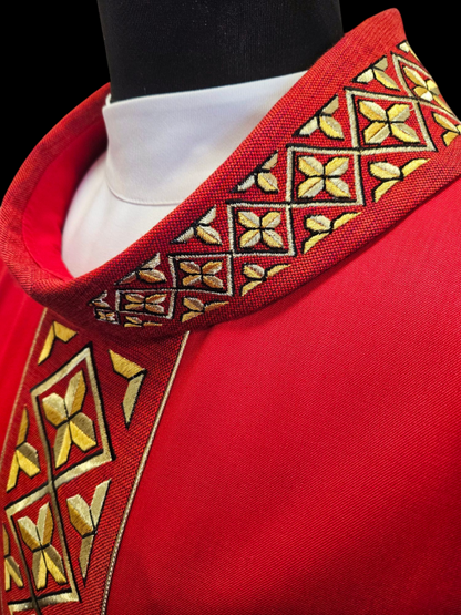 Elegant Woven Chasuble | Wool/Poly | All Colors | Made in Poland