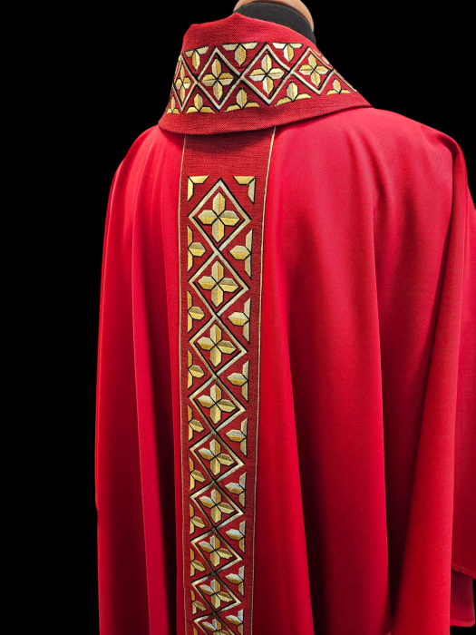 Elegant Woven Chasuble | Wool/Poly | All Colors | Made in Poland