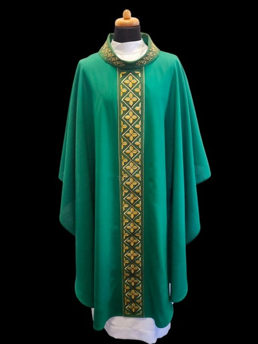 Elegant Woven Chasuble | Wool/Poly | All Colors | Made in Poland