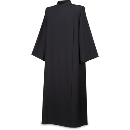 #1120 Coat Style Alb | Button Closure | Black | Poly/Wool