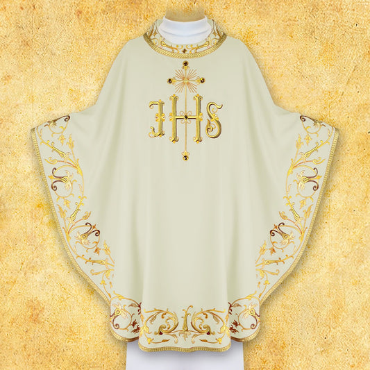 Embroidered "Sacra Flora" Chasuble