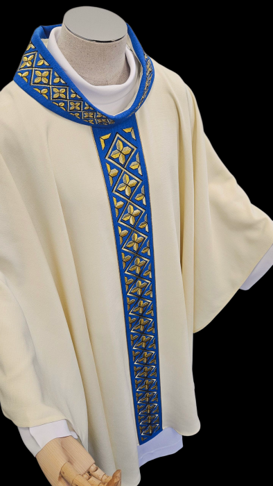 Elegant Woven Chasuble | Wool/Poly | All Colors | Made in Poland