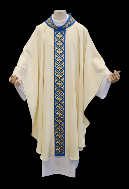 Elegant Woven Chasuble | Wool/Poly | All Colors | Made in Poland