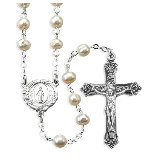 6mm Freshwater Pearl Bead Rosary
