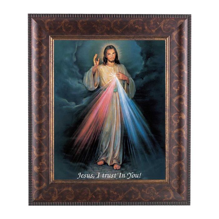 Art Deco Frame with Divine Mercy Print