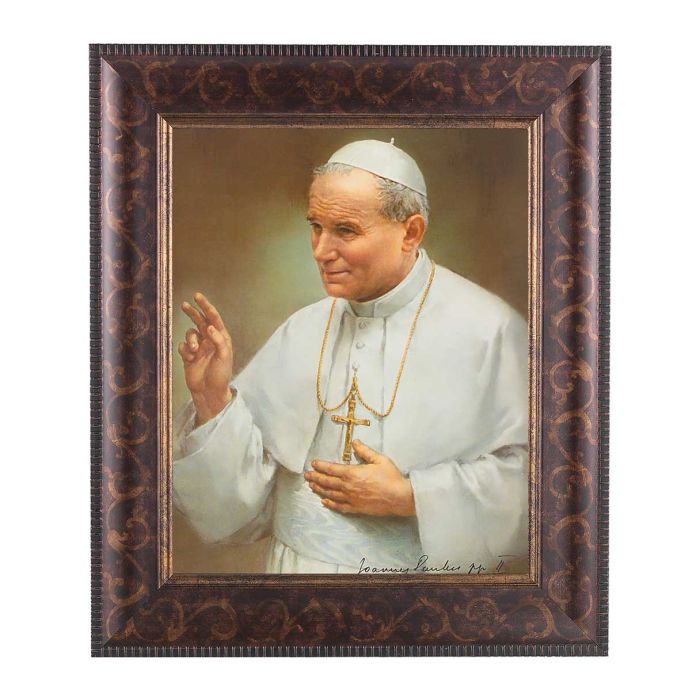 Art Deco Frame with St. John Paul II Print