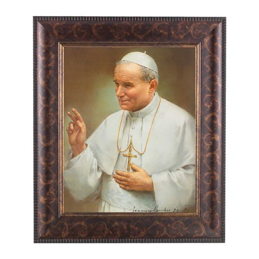 Art Deco Frame with St. John Paul II Print