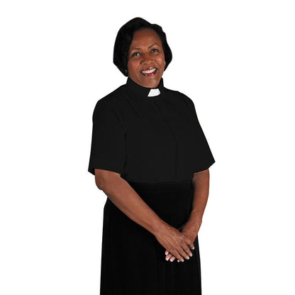 Women's Clergy Shirt | Tab Collar | Short Sleeve