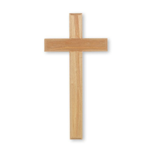 12" Oak Cross with Beveled Edges