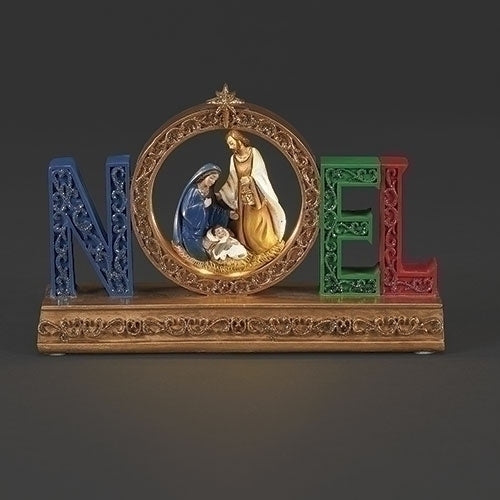 4.5" Lighted Noel Holy Family Figure