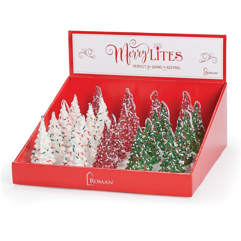 13869 - 4.25" Lighted Sprinkle Tree Ornament