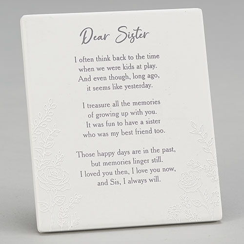Dear Sister Plaque