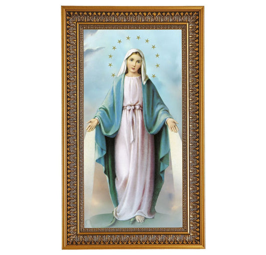 Devotional Antique Genuine Gold-Leaf Wood Frame