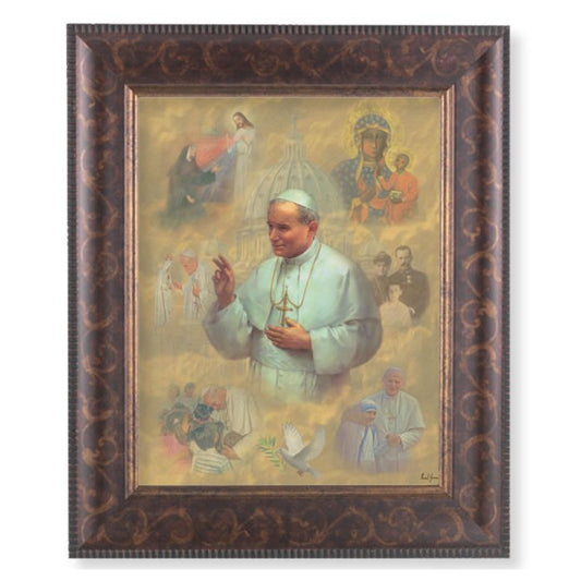 Art Deco Frame with t. John Paul II Print