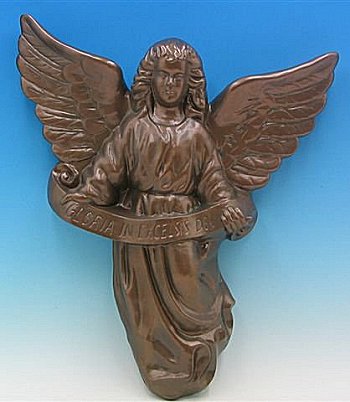 27" Hanging Gloria Angel Indoor/Outdoor Nativity Figure | Industrial-Grade Plastic | Multiple Finishes Available