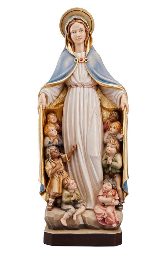 Blessed Mother with Children of the World Statue | Multiple Sizes & Finishes
