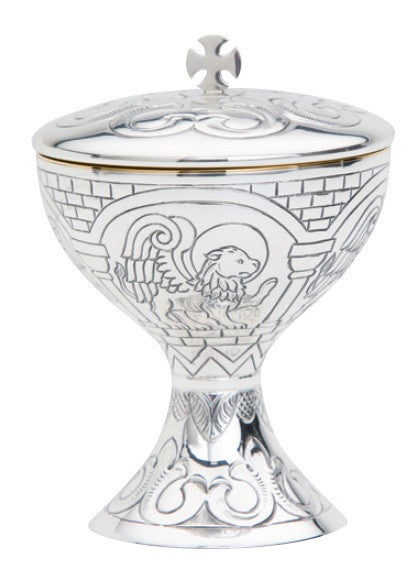 #1803 Hand-Chiseled Small Covered Ciborium