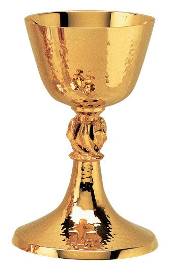 #1878 Fish Gold-Plated Chalice & Dish Paten
