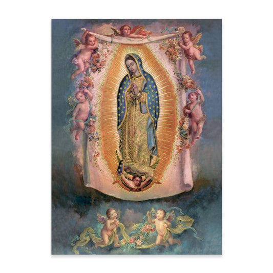 Our Lady of Guadalupe with Angels Poster