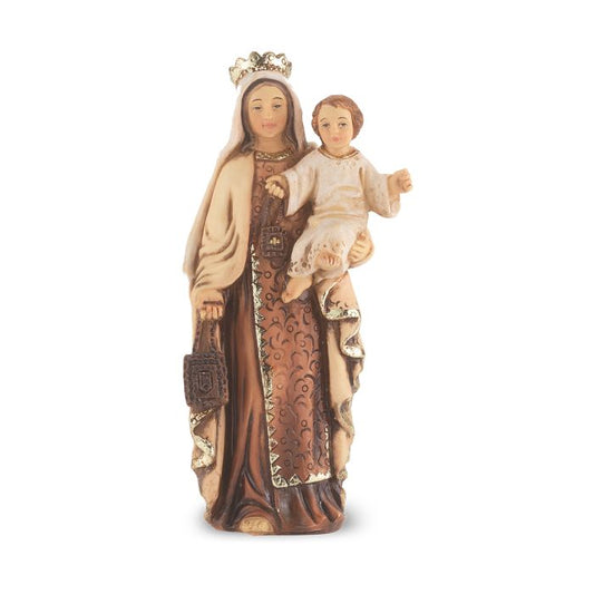 Cold Cast Resin Hand Painted Statue of Our Lady of Mount Carmel