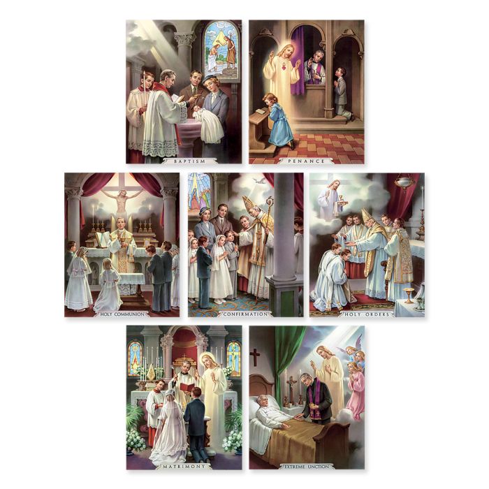 The Seven Sacraments Poster Set
