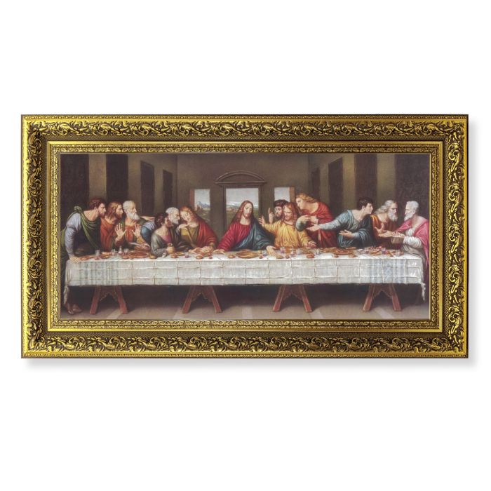 Antique Gold Leaf Frame with the Last Supper Print