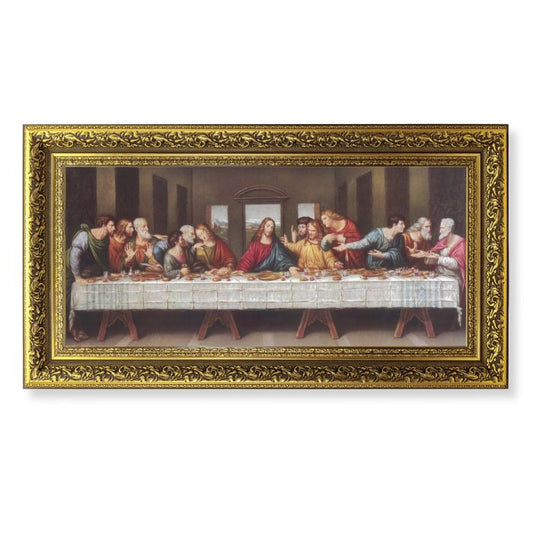 Antique Gold Leaf Frame with the Last Supper Print