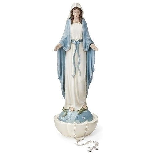 8" Our Lady of Grace Rosary Holder