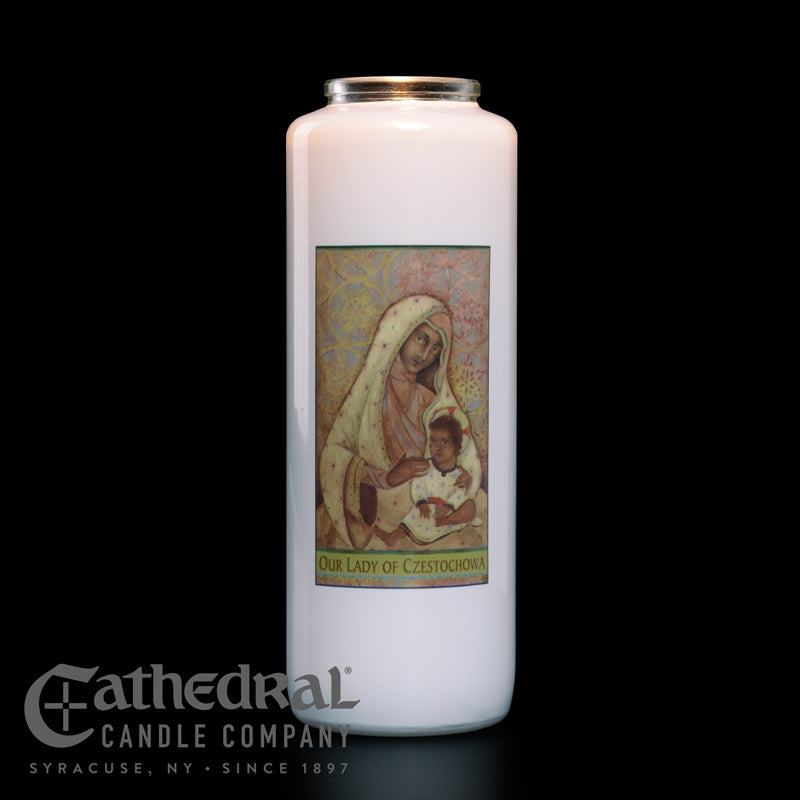 #2114 Our Lady of Czestochowa 6 Day Devotional Candle