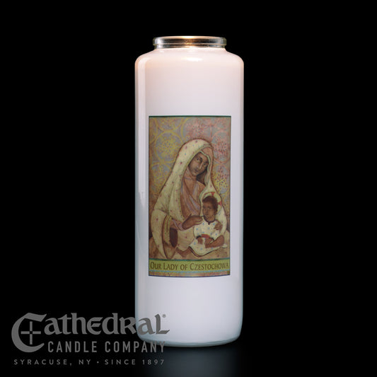 #2114 Our Lady of Czestochowa 6 Day Devotional Candle