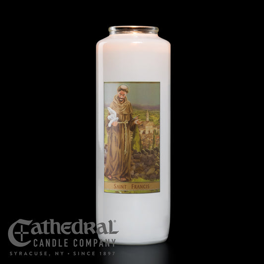 Saint Francis 6-Day Glass Candles