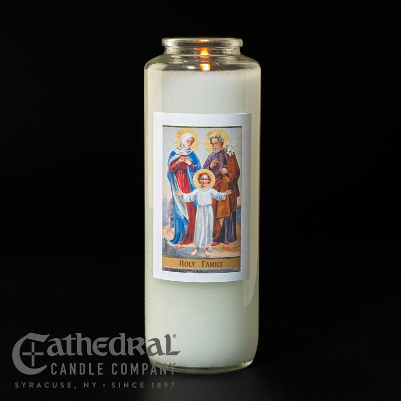 Holy Family 6-Day Glass Candles