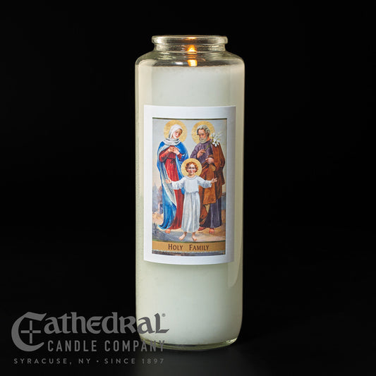 Holy Family 6-Day Glass Candles