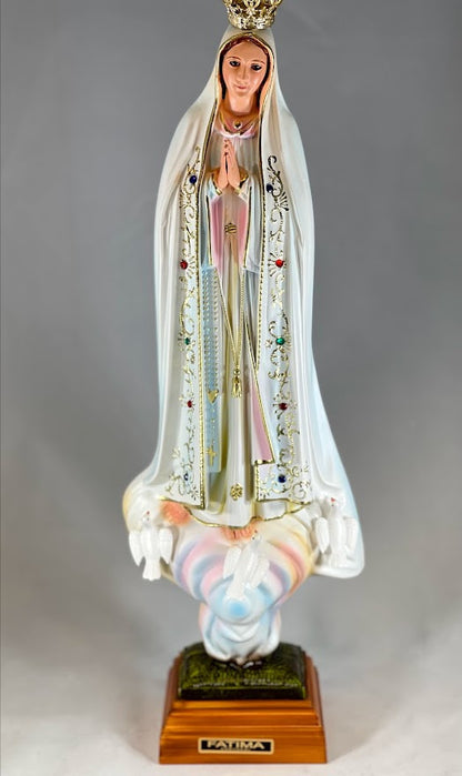 Our Lady of Fatima Pilgrim Statue | Glass Eyes | Made in Portugal