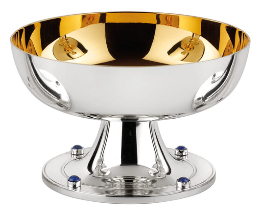 #2207 Silver-Plated Lapis Lazuli Open Ciborium