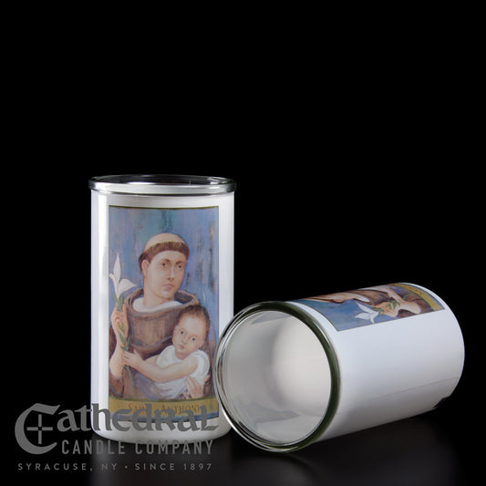 Saint Anthony 6-Day Glass Candles