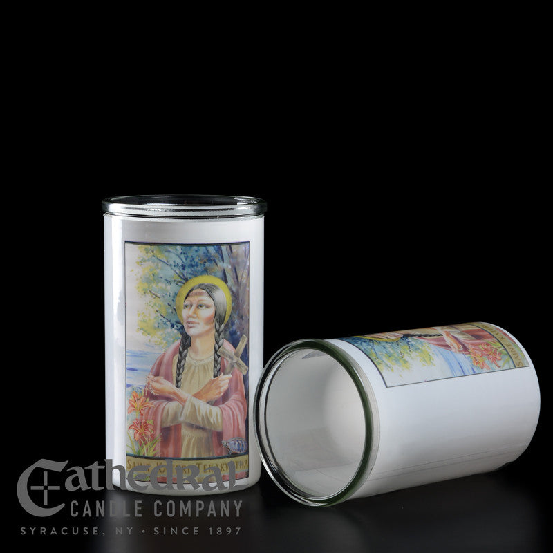 St. Kateri Tekakwitha 3-Day Glass Globe | Case of 12