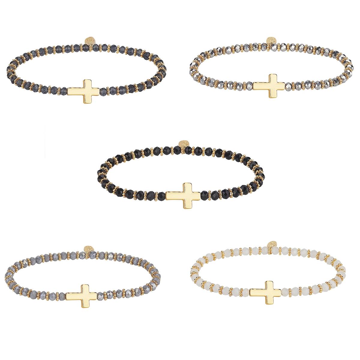 Side Cross Stretch Bracelet