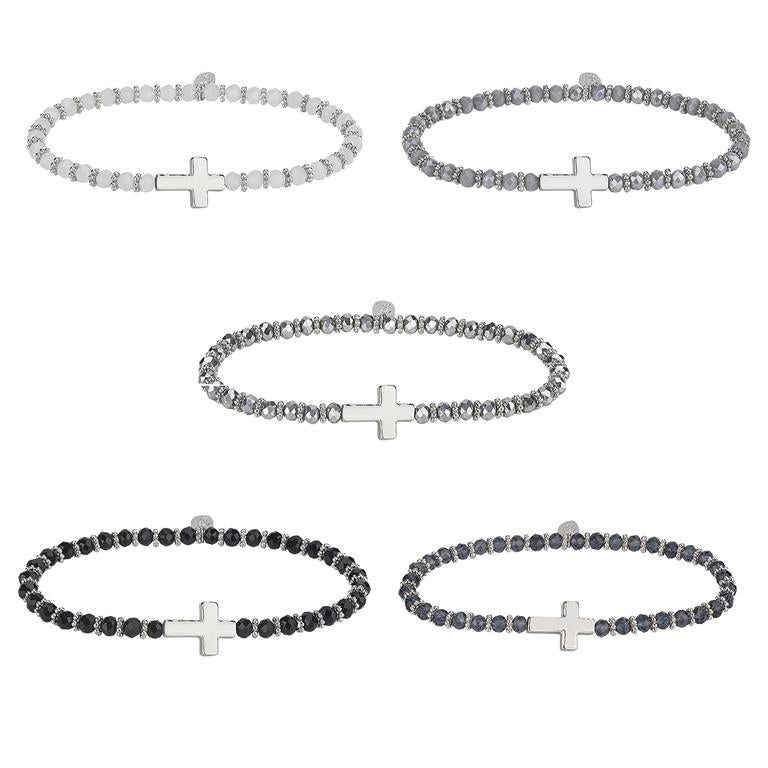 Side Cross Stretch Bracelet