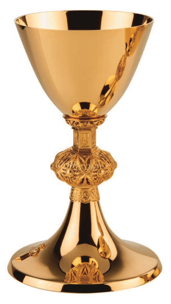#2255 Contemporary Gold Plated Chalice
