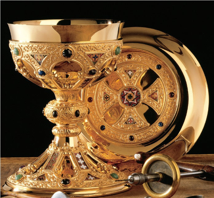 #2270 "The St. Remy" Chalice & Paten | 7 3/8", 18oz. | Sterling Silver & 24K Gold Plated