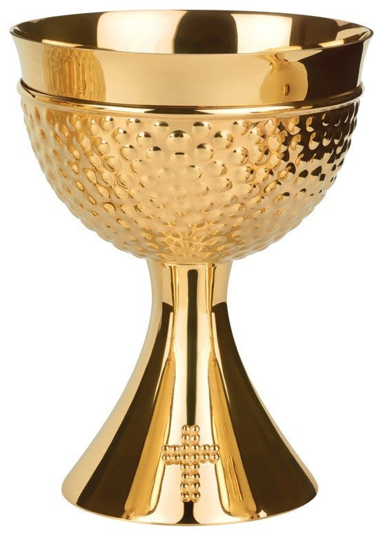 #2305 Hand-Chiseled Gold Plated Visigothic Chalice