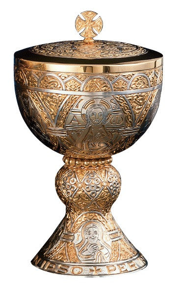 #2331 "The Tassilo" Ciborium | Holds 200 Hosts | Multiple Finishes Available