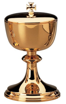 #2485 Gold or Silver Plated Covered Ciborium